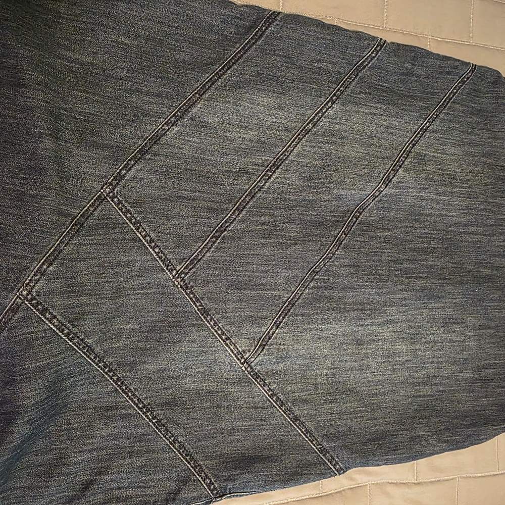 Christopher & Banks Dark Denim Midi Skirt